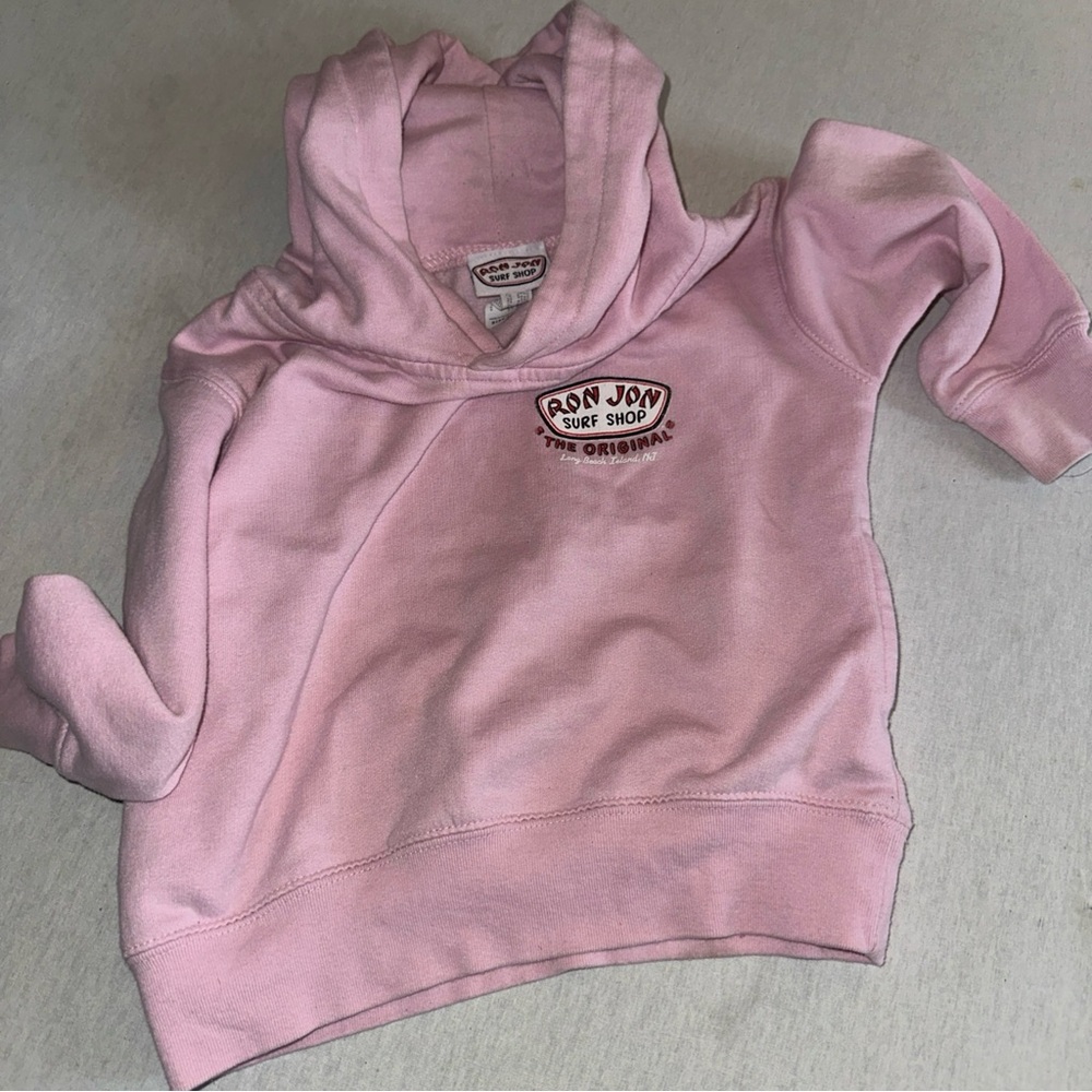 Ron Jon Kids Size Pink Hoodie.